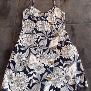 Aeropostale romper navy floral